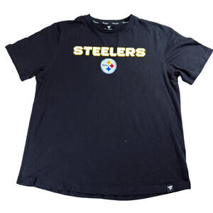 Pittsburgh Steelers T Shirt Mens 2XL Black NFL Football Streetwear Y2K Retro